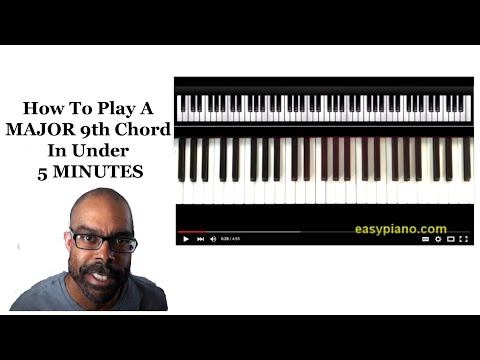 Free Piano Lesson - How To Play The Major 9th Chord