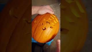 carving pumpkin - time lapse #shorts #November #wizardofoz