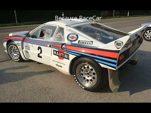 Lancia 037 Groupe B Leave Car Show in Italy 2016 - Acceleration and Rev - Pure Rally Sound
