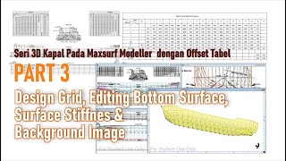 Part 3: 3D Ship in Maxsurf Modeller with Offset Table (Closing Bottom Surface)