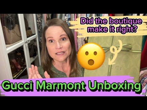Gucci Marmont Camera Bag Unboxing - Did The Boutique Make It Right???