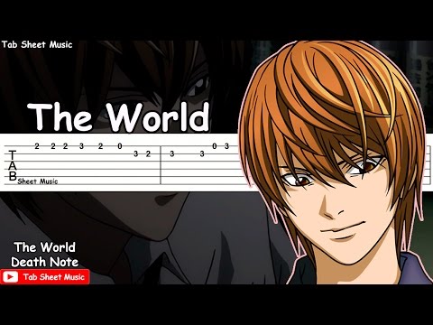 Death Note OP 1 - The World Guitar Tutorial Video