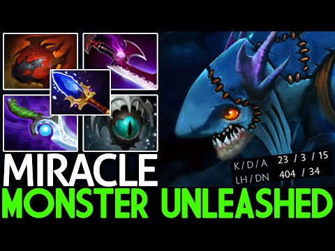 MIRACLE [Slark] Monster Unleashed 14 Min Godlike Totally Destroyed Dota 2