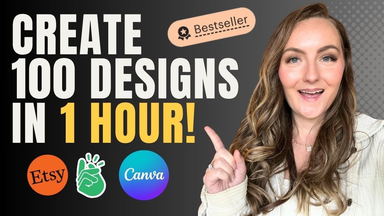 How Top Etsy Sellers Create 100+ Designs in Just 1 Hour! 🎨🚀
