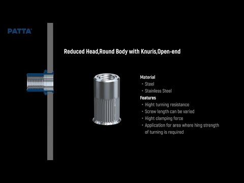 Cabeça Reduzida / Corpo Redondo com Estrias / Ponta Aberta