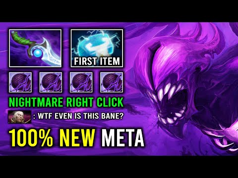 100% NEW META Mana Burn Diffusal + Maelstrom Nightmare Right Click Bane Dota 2