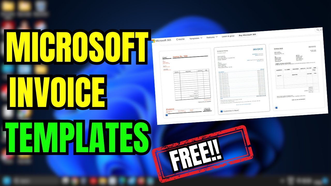 FREE Microsoft Word Invoice Template [2024]