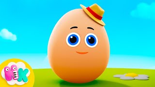 Humpty Dumpty sat on a wall 🥚💨 Song with Lyrics for Kids | HeyKids Nursery Rhymes