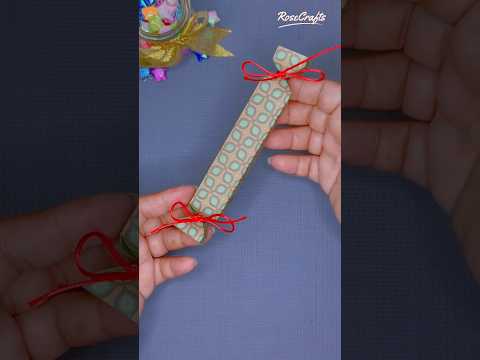 How to wrap a lipstick 💄 ✂️🎀 #diy #gift #handmade #giftideas #tutorial #craft #papercraft #viral
