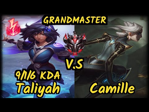 JDG Flawless (TALIYAH) vs CAMILLE - 9/1/6 KDA JUNGLE GAMEPLAY - KR Ranked GRANDMASTER