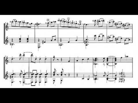 Radamés Gnattali - Suite Retratos for Two Guitars (Score video)