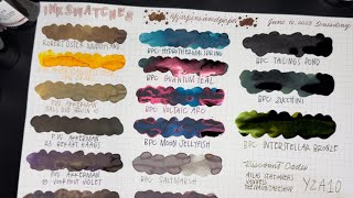 🌸Multiple haul unboxing, how I clean TWSBI, Ink swatching🌸