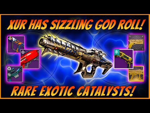 Xur Has A God Roll Linear Fusion! Amazing SMG! Two Rare Exotic Catalysts! Great Trials Weapon!