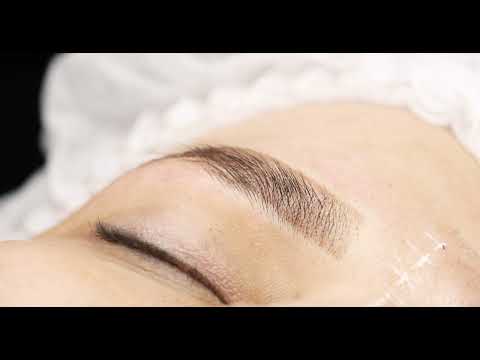 Powder brows pmu behandeling