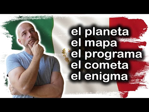 Why are these Spanish nouns masculine? (el planeta, el mapa, el programa, el cometa)