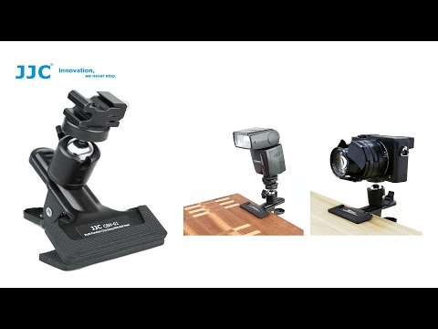 JJC Multifunktionsklemme mit Blitzhalter und Kugelkopf