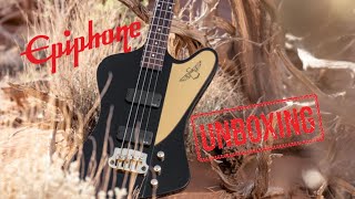 Video thumbnail for Epiphone Rex Brown Signature Thunderbird Bass Guitar Unboxing. #Namm2024 by JJ Collins
