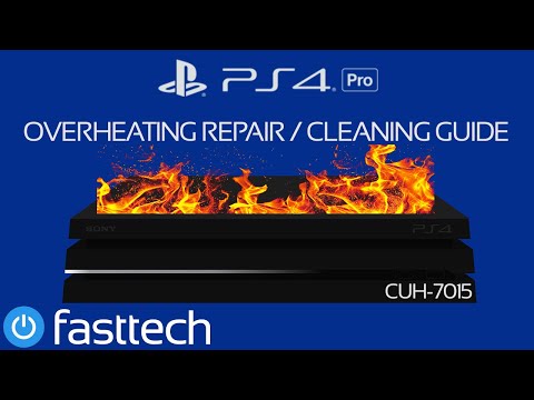 PS4 Pro CUH-7015 (PS4 is Too Hot) Running Loud / Overheating Fix / Repair and Cleaning Guide
