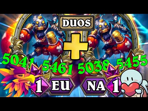 HIGH IQ Plays by #1 EU and #1 NA Players! | Hearthstone Battlegrounds Duos