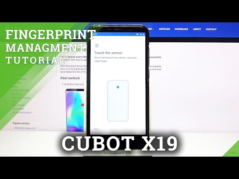 How to Save Fingerprint on CUBOT X19 - Set Up Fingerprint