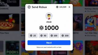 GIVING VIEWERS ROBUX 🤑
