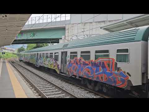 Trenord's Regional train entering Como San Giovanni station
