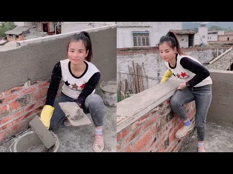 Young Girl With Great Tiling Skills | Ultimate Tiling Skills Part 16