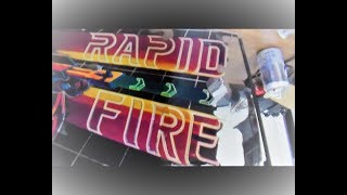 Repairing our Completely Destroyed Rapid Fire Backglass