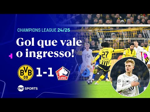 Gols e lances de Borussia Dortmund x Lille