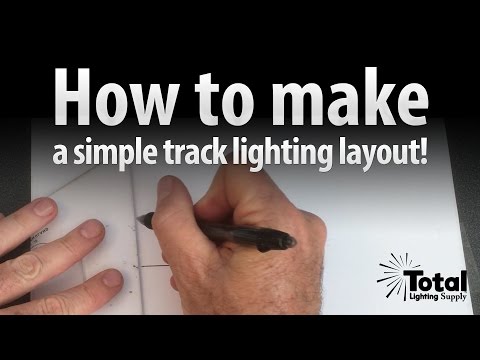 How to make a simple Track Lighting Layout Video 1