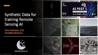 Synthetic Data for training Remote Sensing AI | Rendered ai for Dstl AI Fest Video