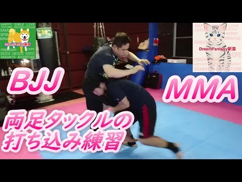 MMA　総合格闘技　グラップリング　柔術　レスリング　両足タックル　テイクダウン　double-leg　Takedown