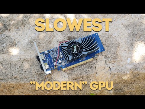 Ok, but can upscaling save the SLOWEST "modern" GPU?