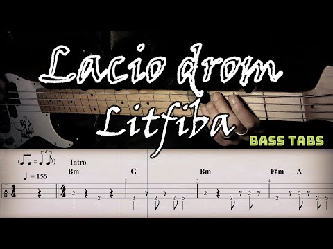 Lacio drom - Litfiba | BASS TAB | Bass cover | Tutorial