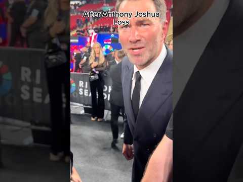 Eddie Hearn loses his head after Joshua got KO'd 😭#Boxing #EddieHearn #AnthonyJoshua #DanielDubois