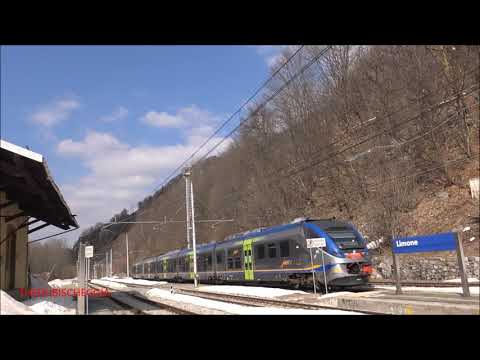 LA PARTENZA DEL TRENO JAZZ DALLA STAZIONE DI LIMONE Pte.  (CN) DOM. 21 -  2 - 2021.