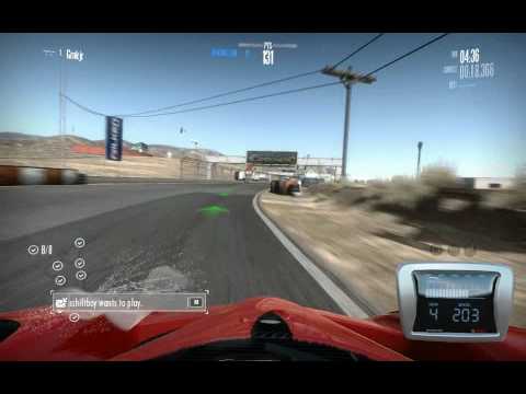 NFS Shift - Willow Springs GP doing a 1st lap in 1.09.965 and a time attack best lap in 1.06.115