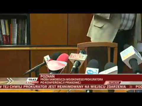 Płk Mikołaj Przybył - próba samobójcza (wredne dziennikarze)filmują jak człowiek umiera!!!