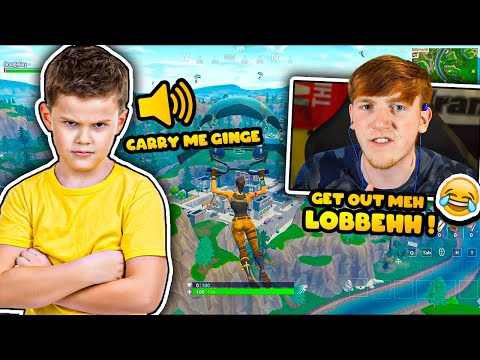 ANGRY GINGE PLAYS FORTNITE WITH ANGRY LITTLE FAN