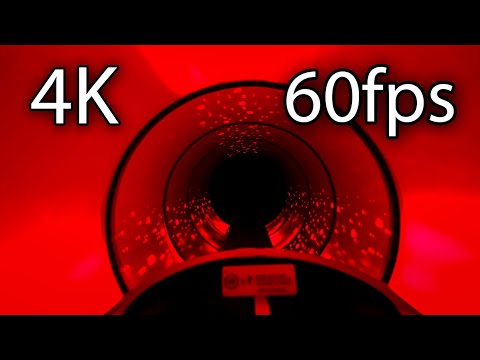 Front row point of view footage of Space Mountain