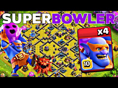 Super Bowler DESTROYS TH18 Legends Bases! Best Smash Strategy! Clash of Clans