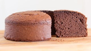 how to make chocolate sponge cake 초코스펀지케이크(제누와즈)만들기