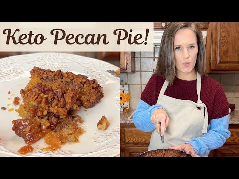 Keto Pecan Pie from a NON-Keto recipe! Traditional pecan pie turned Keto!