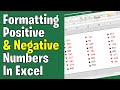 Formatting Positive & Negative Numbers In Excel