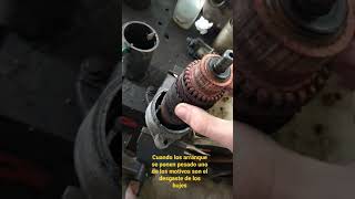 motor de arranque pesado motivó rotor rosa en los campos solución cambio de bujes principalmente