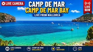 🌞 Mallorca Webcam Camp de Mar / Playa Roca | 4K UHD  24/7 from Mallorca #beach #Balearics #CampdeMar