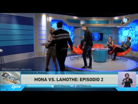 ESTEBAN LAMOTHE  PATEA PENAL A MONA EN DXTV NOTICIAS