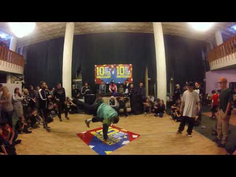 TOP 8 Advanced bboys/ апасний нєжданчік  vs jay one stepoviy W.N.B 10 anniversary