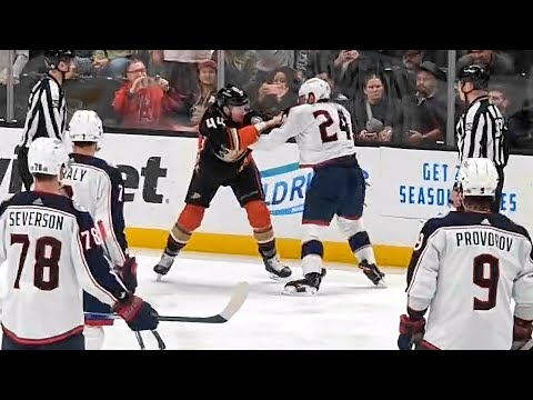 4K NHL. Columbus beat Anaheim on the road - 7:4. Warm-up, game, fight, TV commentators. Feb 21, 2024