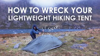 Another Lightweight Camping Tent Fail • Strong Winds vs X-Dome 1